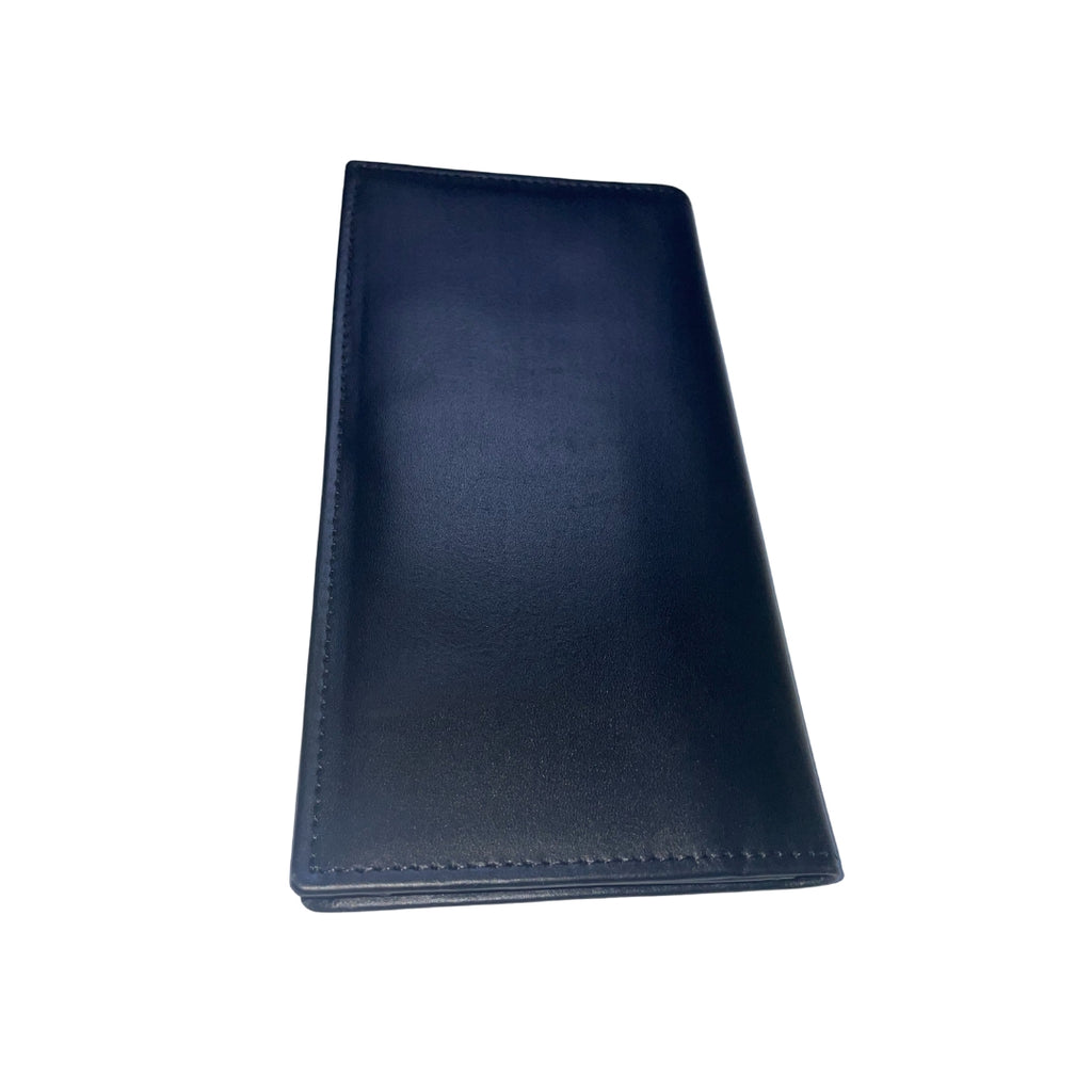 Genuine Leather Smartphone Wallet | Matte Onyx | Navy Blue