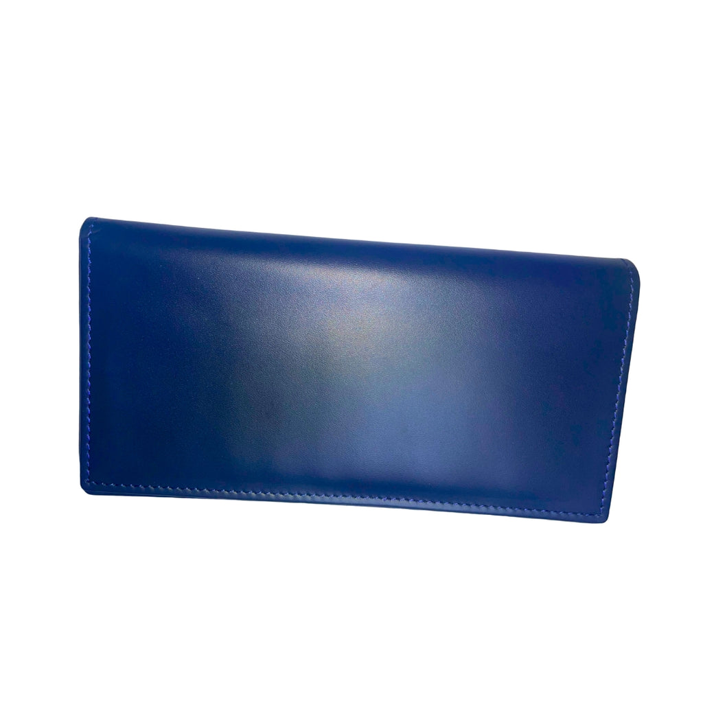 Genuine Leather Smartphone Wallet | Matte Onyx | Navy Blue