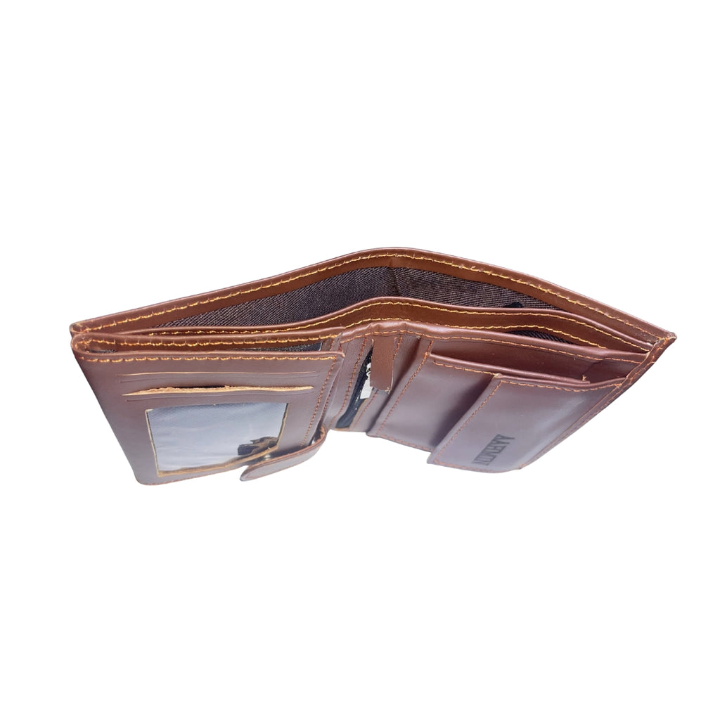 Classic Leather Bi-Fold Wallet | COFFEE BROWN | MIDNIGHT BLACK