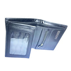 Premium Men's Genuine Leather Bifold Wallet with ID Window & Zipper Pocket – Classic Brown