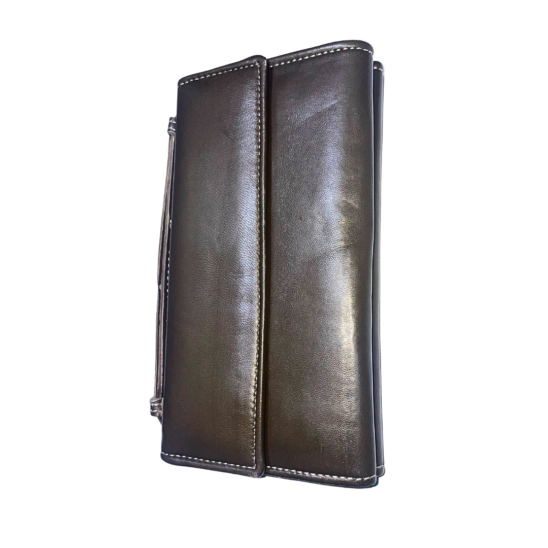 Handcrafted Leather Travel Wallet | Antique Bronze