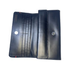 Handcrafted Luxury Flap Clutch and travel Organizer | BLACK