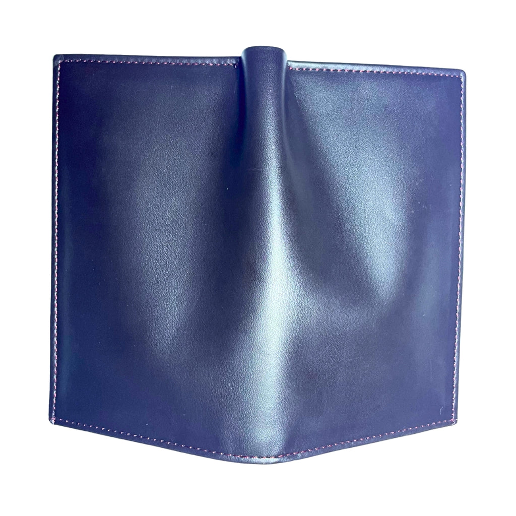 AAHMIN  Long Leather Wallet – Slim Vertical Bifold with Multi-Card Slots and Secure Zipper Pocket