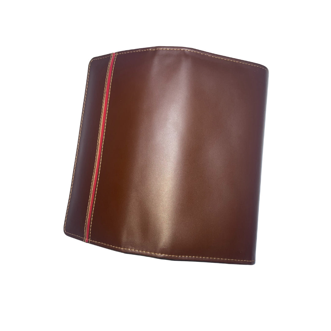 Handcrafted Luxury Flap Clutch and travel Organizer | Choclate brown