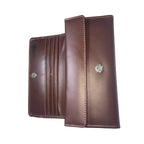 Handcrafted Luxury Flap Clutch and travel Organizer | Choclate brown