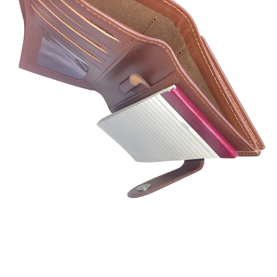 Versatile Leather Pocket Planner | Chestnut Brown