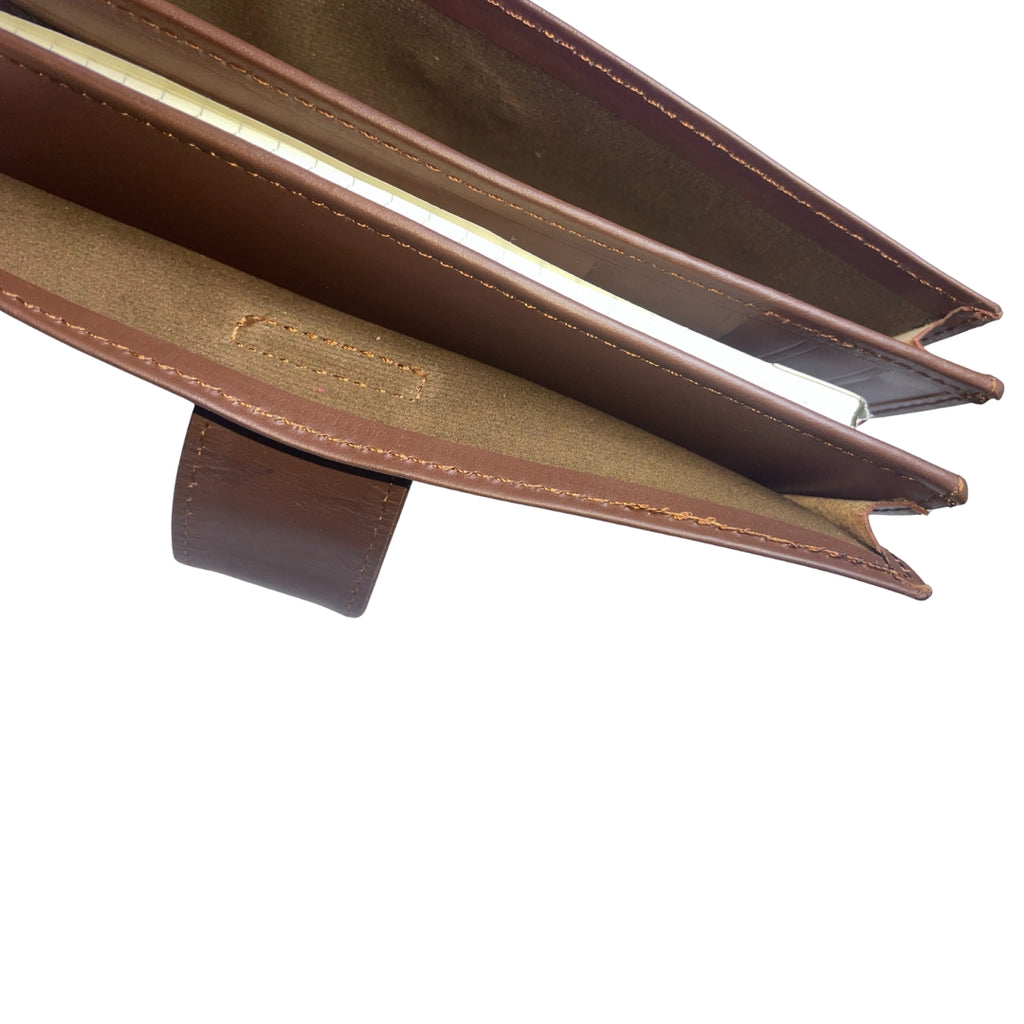 Versatile Leather Pocket Planner | Chestnut Brown